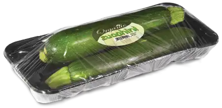 PETE Produce Tray, 10.62 in. x 4.84 in. x 1.12 in. Black