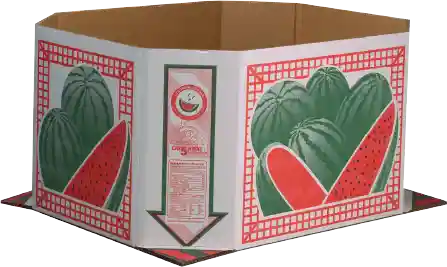 24 in. Watermelon Bulk Bin White 2-Color -Triple Wall