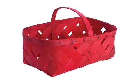 8 Quart Diamond Weave Oblong - Red