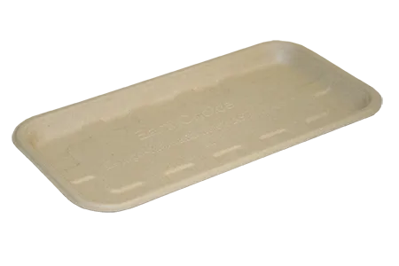 EarthChoice Molded Fiber Tray, 8 1/4 in. x 4 1/4 in. x 1/2 in.