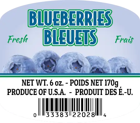STOCK Blueberry, 6 oz. 33383 22028 (AR, MI, TX)