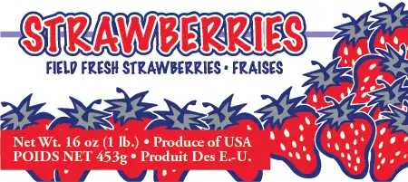 STOCK Florida Strawberry, 16 oz. (4.5 x 2)