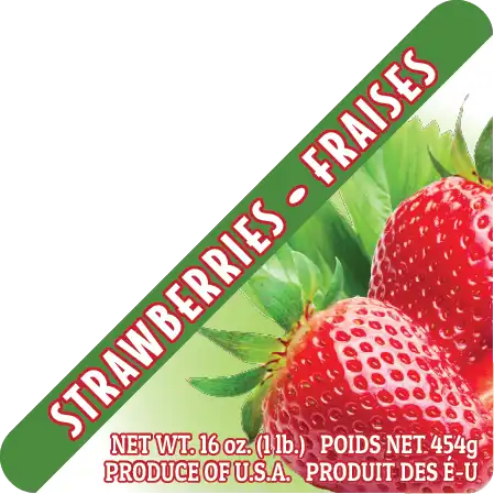 STOCK Strawberry, 16 oz. Triangle
