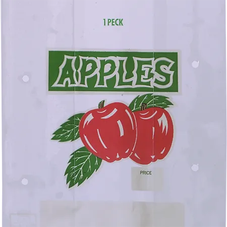 1 Peck Twist Tie Bag, 2 Mil, Vented 3-Color