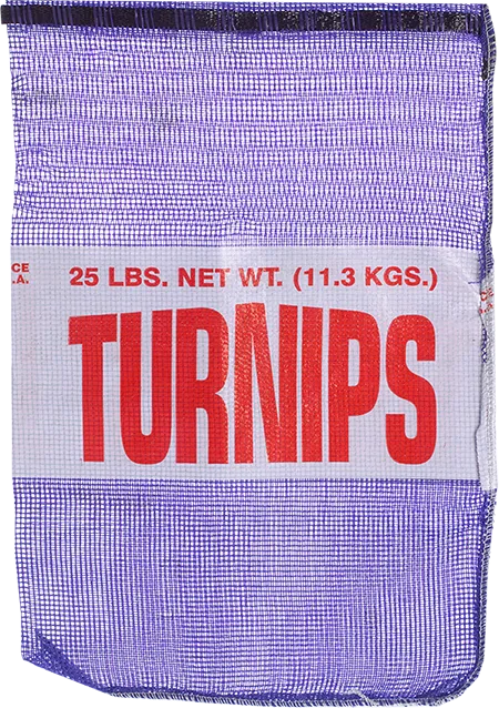 25 lbs. Turnip Mesh Drawstring Bag, Vented