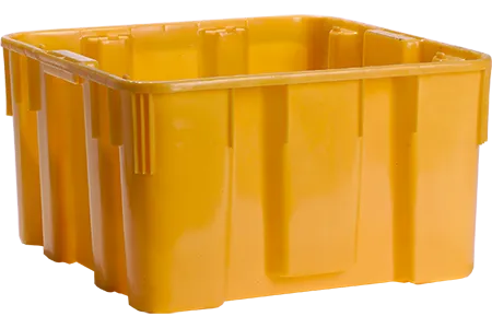 1 1/4 Bushel Orange Lug, Stack & Nest (H/D)