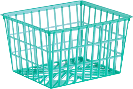 1 Pint Green Plastic Mesh, Oblong