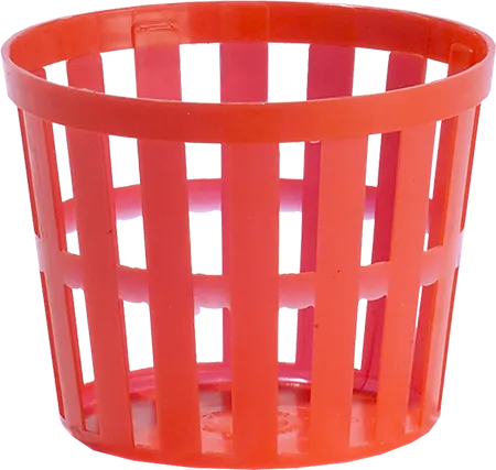 2 Quart Plastic Vented Hamper Style-Red