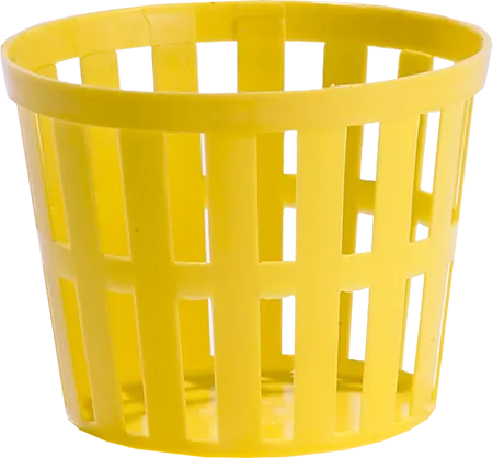 2 Quart Plastic Vented Hamper Style-Yellow