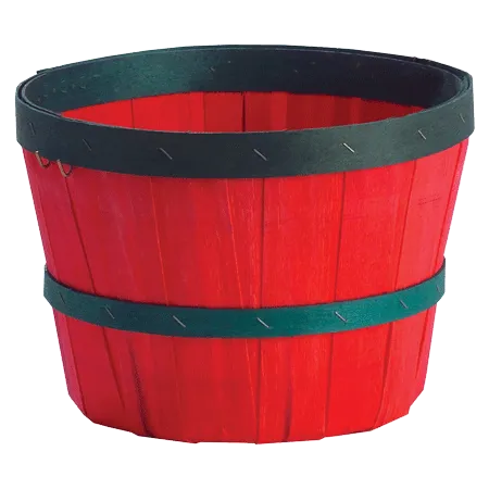 1/2 Peck Red/Green No Handle