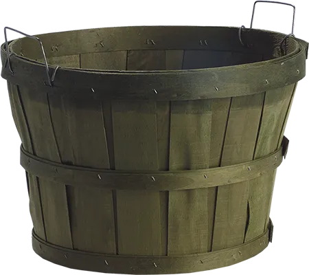 1/2 Bushel Tree Basket Green (Heavy Duty, Treated)