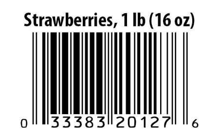 UPC 33383 20127, Strawberry 1 lb. FLORIDA