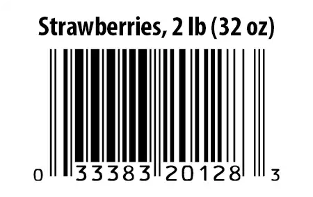 UPC 33383 20128, Strawberry 2 lbs. FLORIDA