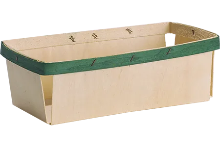1 Quart Oblong Till, w/Green Band